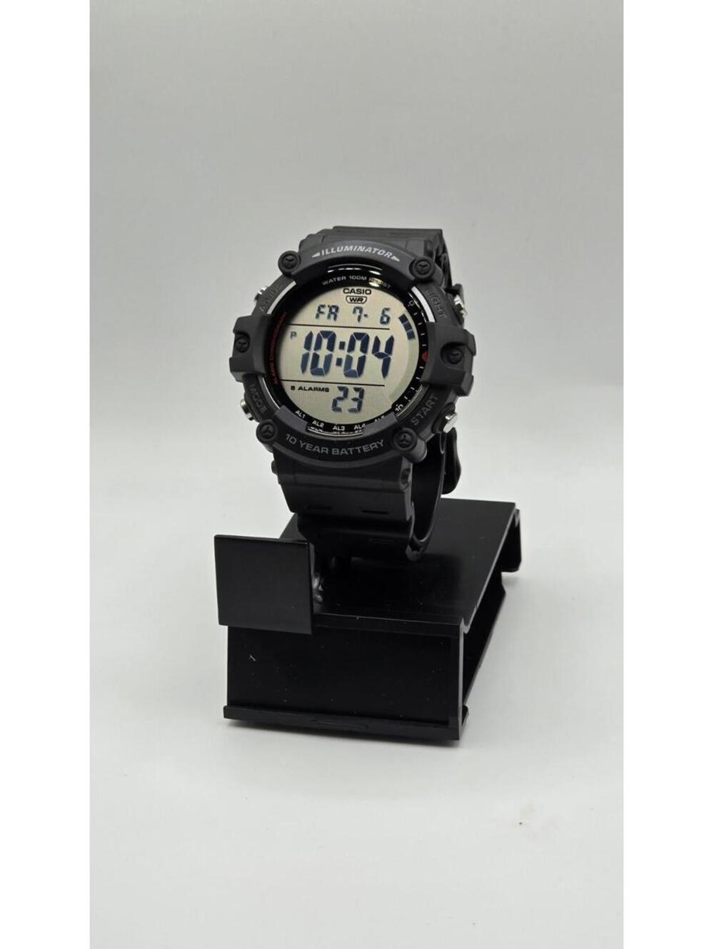 Casio AE1500WH-1AV Digital Chronograph Watch Illuminator 5 Alarms